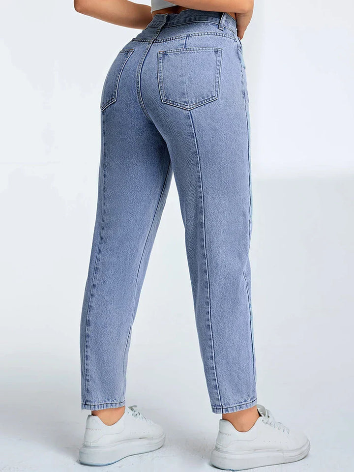 Jeans Donna Mom Casual Vestibilità Regular