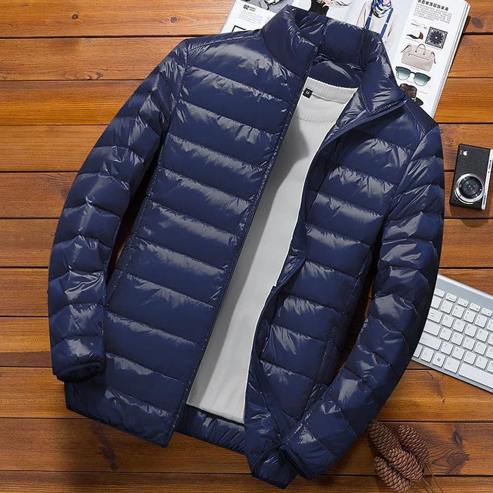 Giacca Uomo Trapuntata Invernale con Cappuccio Regular Fit