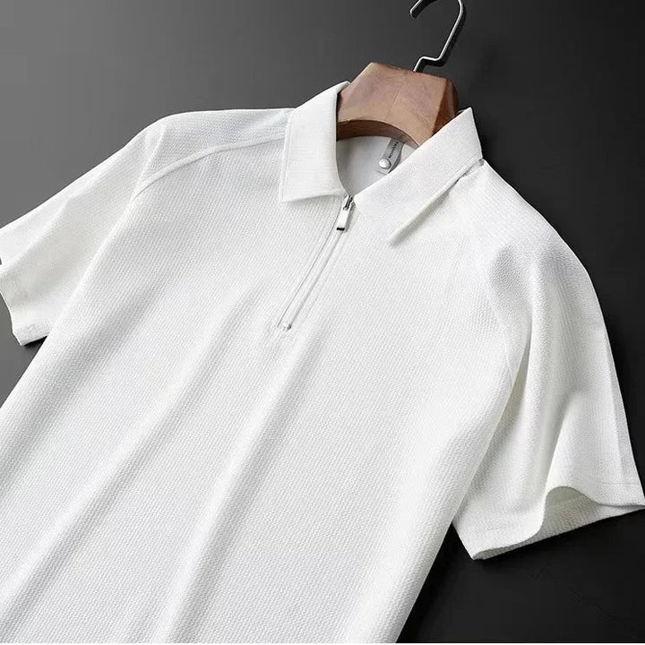 Polo Uomo Sportiva con Zip Quarto