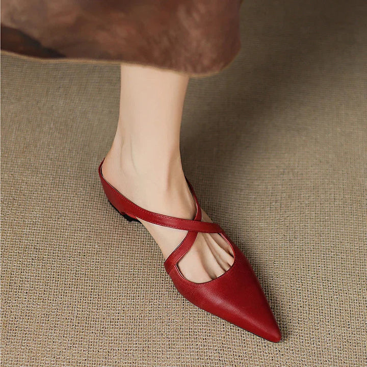 Mules Donna in Vera Pelle Comode Stile Casual