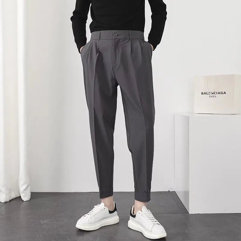 Pantaloni Casual Uomo Slim Fit Tela Leggera - Vesarelli