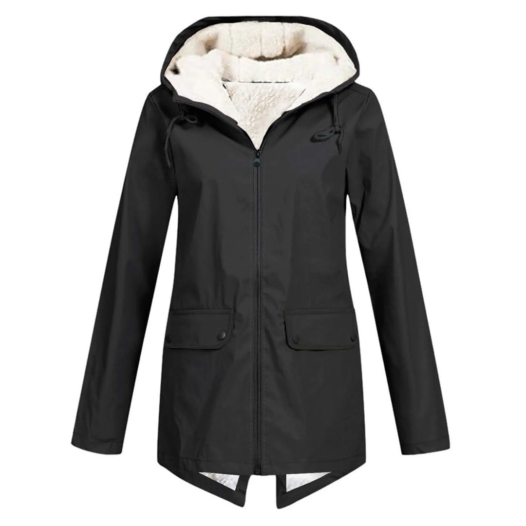 Giacca Lunga Donna in Pile Foderata Parka Invernale Caldo