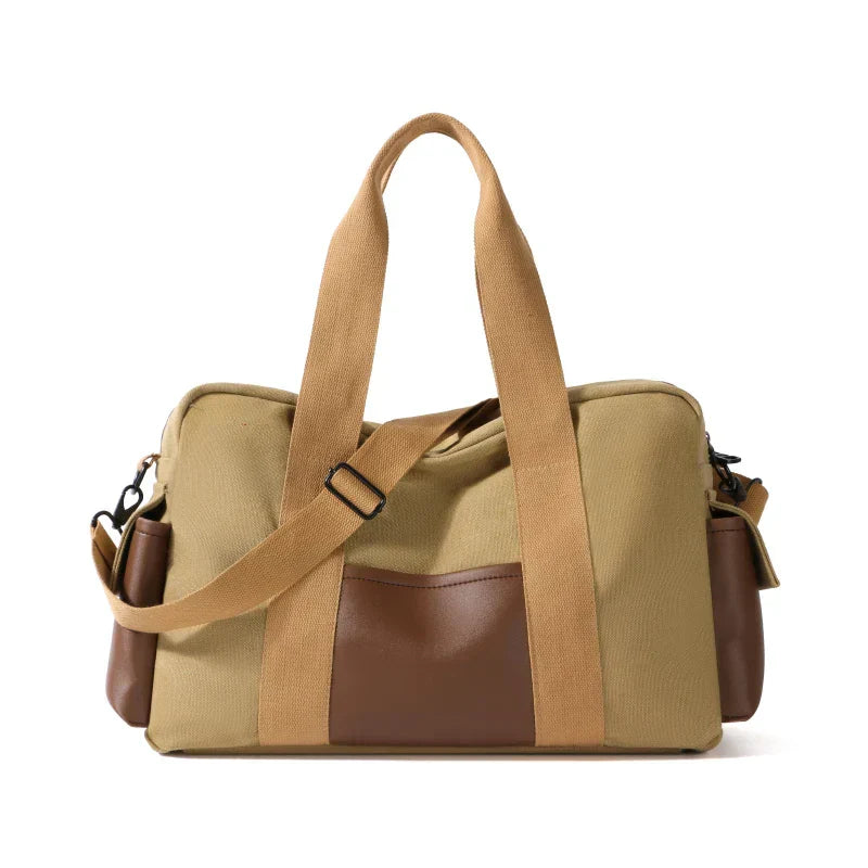 Borsa Tote Uomo Tela Vintage Grande Tracolla Regolabile - Vesarelli