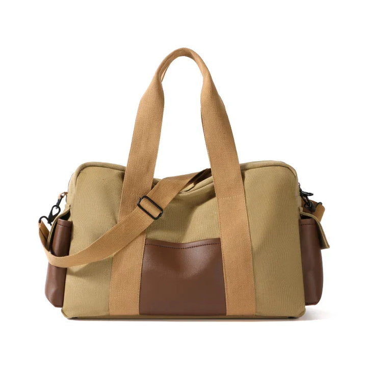 Borsa Tote Uomo Tela Vintage Grande Tracolla Regolabile - Vesarelli