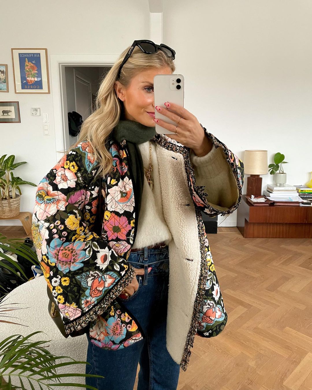 Giacca Trapuntata Donna Reversibile Spessa Foderata Stile Bohémien - Vesarelli