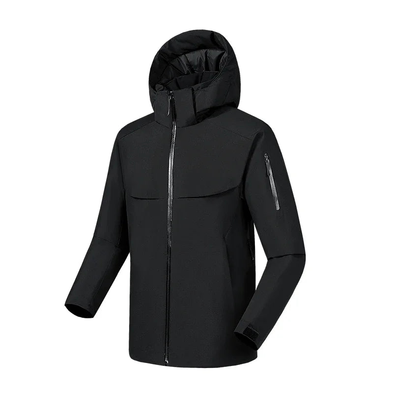Giacca Softshell Uomo Casual con Cappuccio Slim Fit