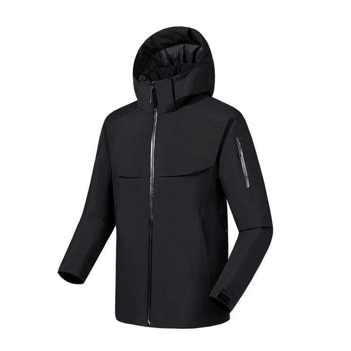 Giacca Softshell Uomo Casual con Cappuccio Slim Fit