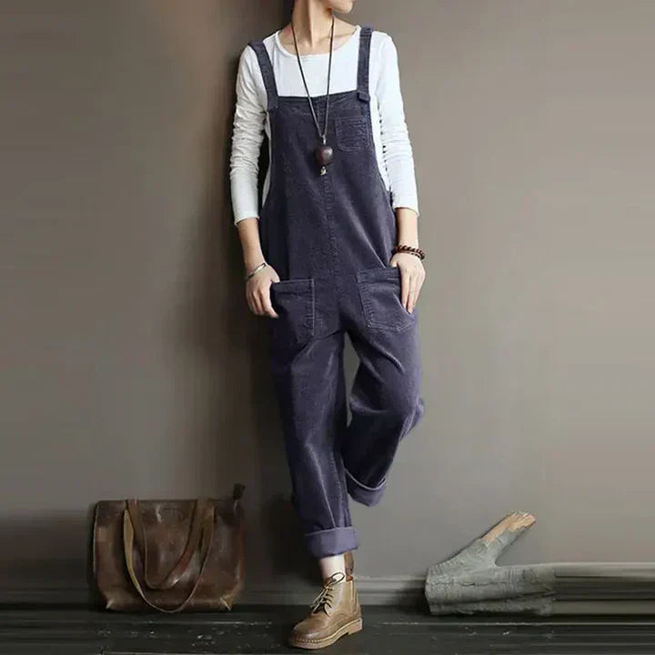 Salopette Donna Jeans Casual Vestibilità Regolare