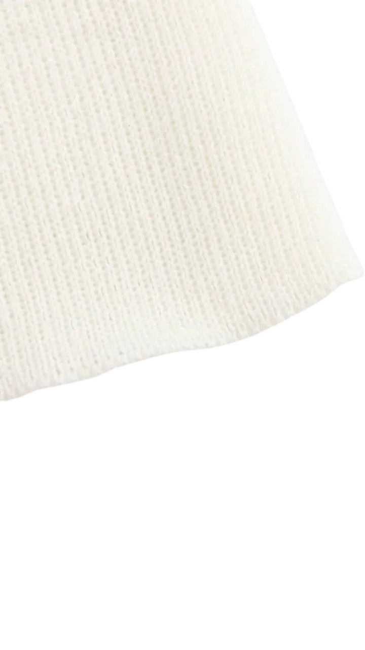 Cardigan Donna Corto Bottoni Scollo a V Vita Alta