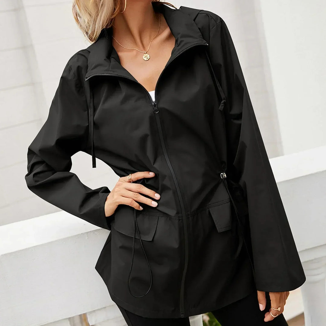 Giacca Donna Leggera con Zip Stile Casual Outdoor