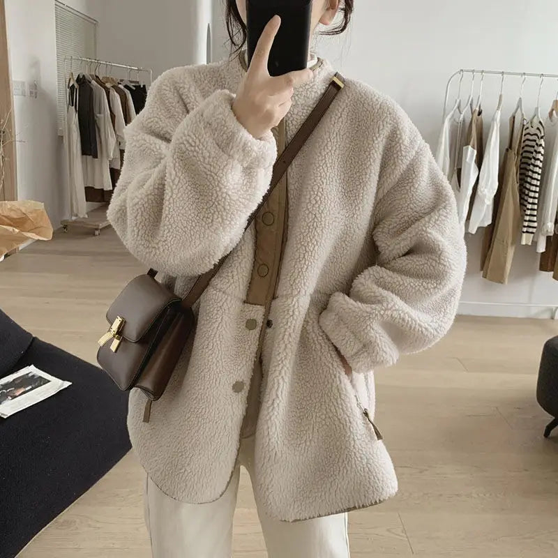 Giacca Donna Teddy Morbida Vestibilità Comoda