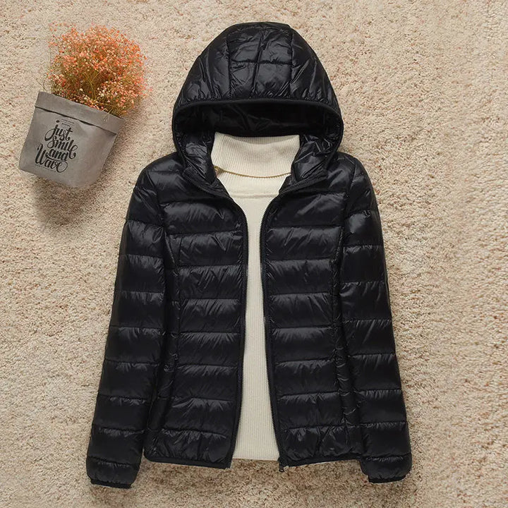 Giacca Estiva Donna con Cappuccio Imbottita Leggera - Vesarelli
