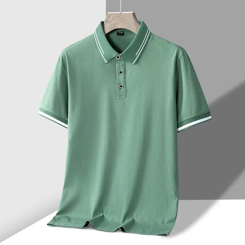 Polo Uomo Tessuto Morbido Vestibilità Classica
