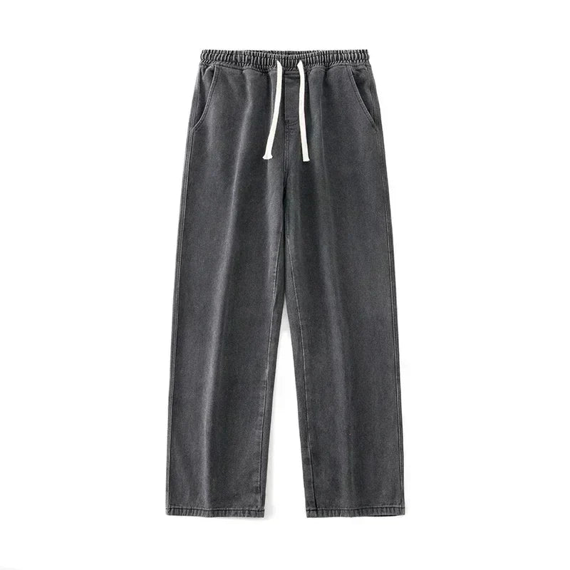 Jeans Uomo Larghi Stile Casual Strada