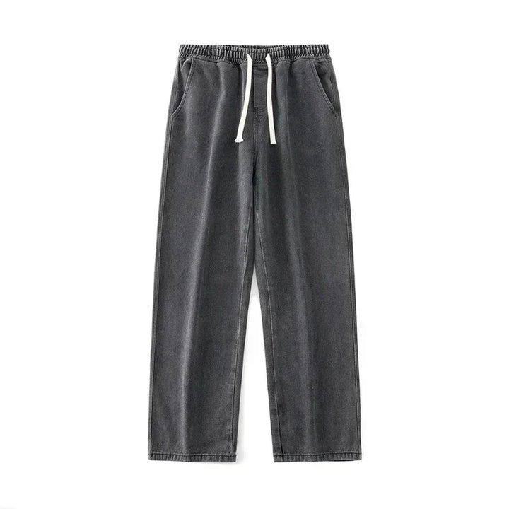 Jeans Uomo Larghi Stile Casual Strada