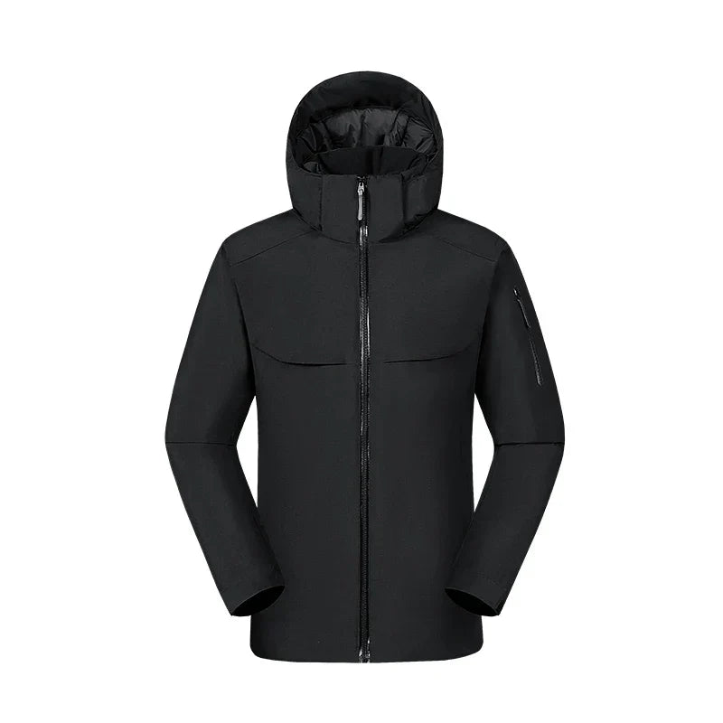 Giacca Softshell Uomo Casual con Cappuccio Slim Fit - Vesarelli