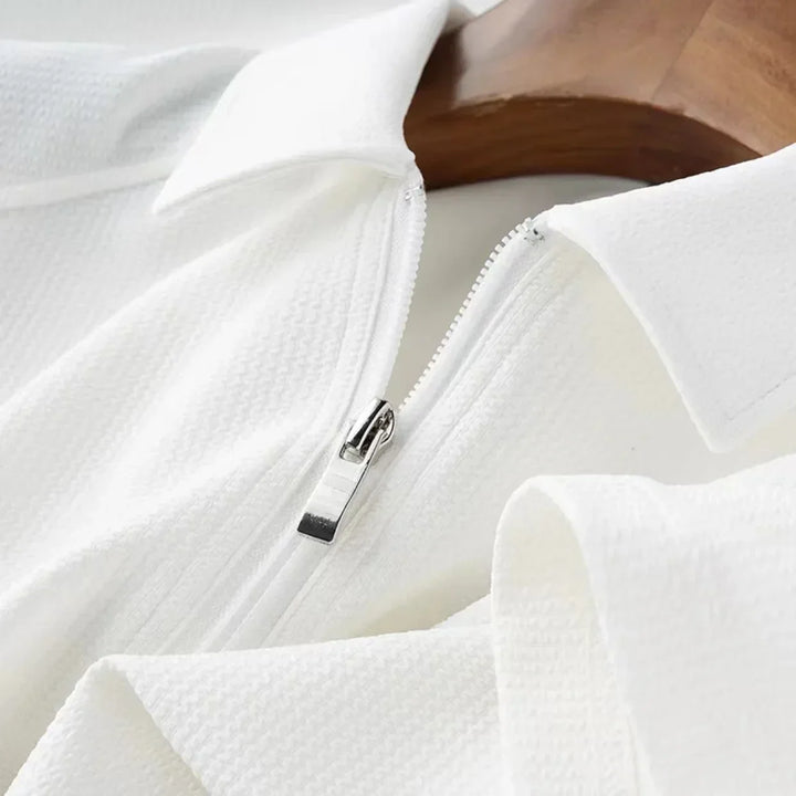 Polo Uomo Sportiva con Zip Quarto