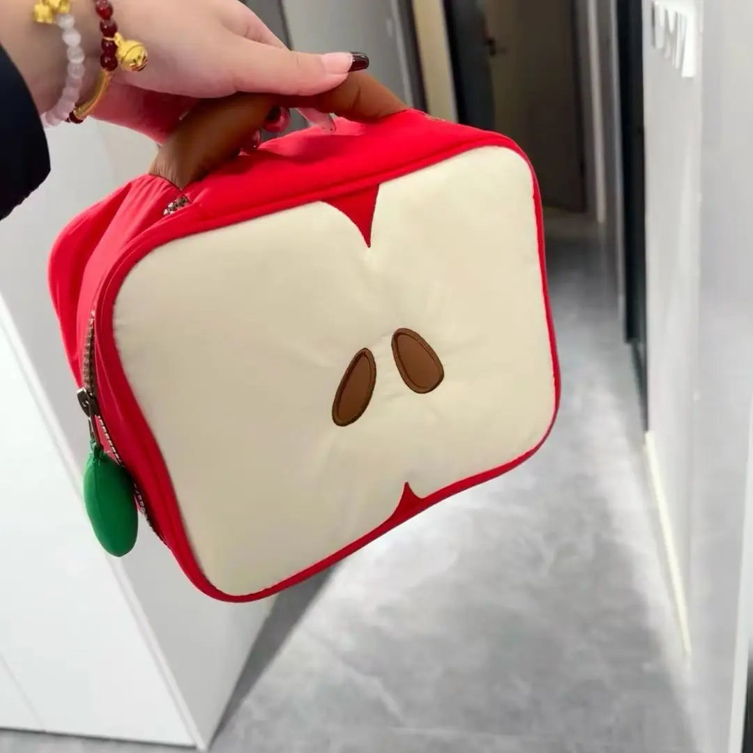 Borsa da Viaggio Donna per Trucco Cosmetici Forma Mela - Vesarelli