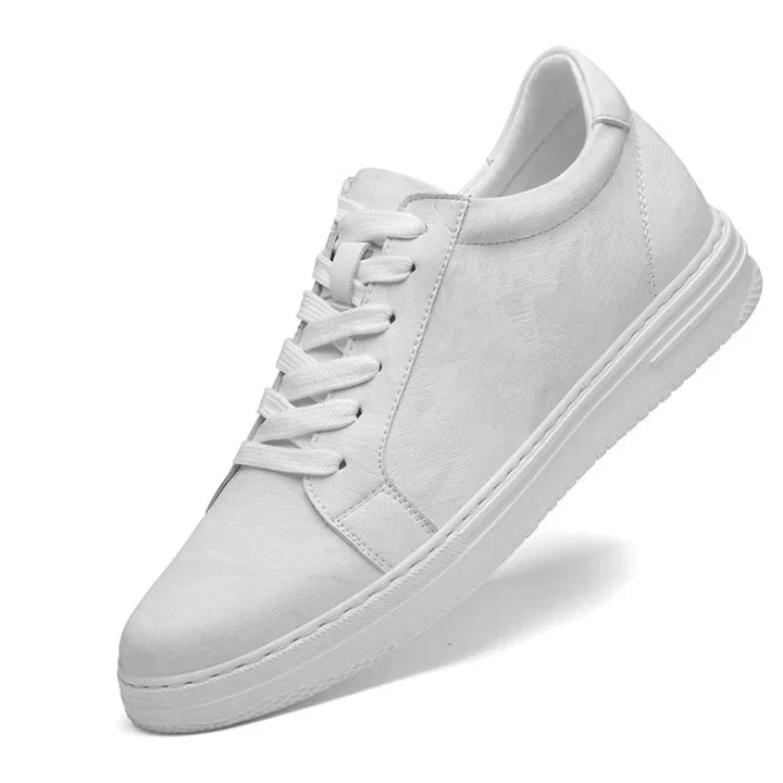 Sneakers Uomo con Rialzo Interno e Texture Morbida Comfort