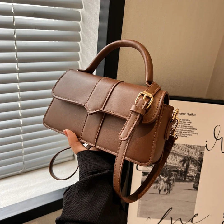Borsa Tracolla Donna in Pelle Vintage Stile Classico - Vesarelli