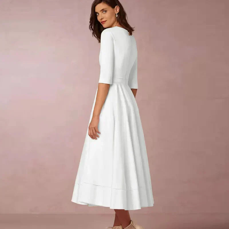 Abito Vintage Donna Gonna Svasata Linea A Elegante