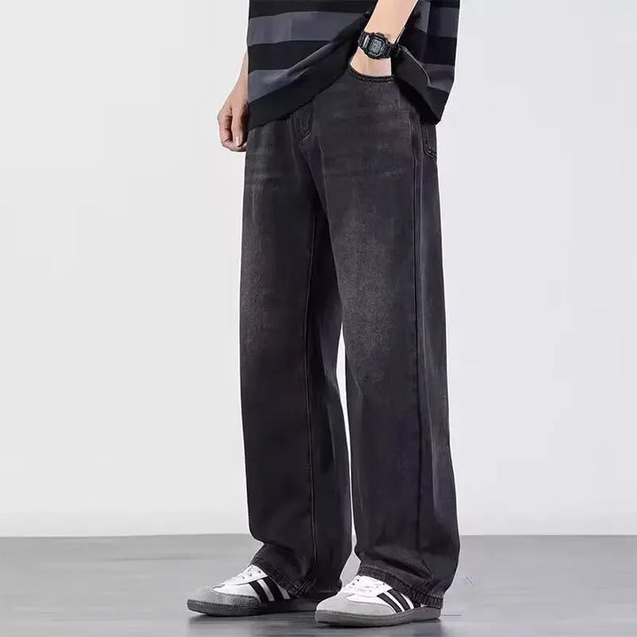 Jeans Uomo Larghi Stile Retrò Casual