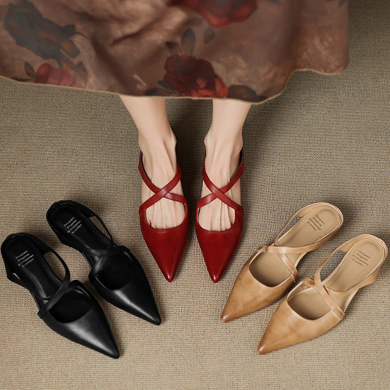 Ballerine Donna con Cinturino Incrociato Stile Moderno