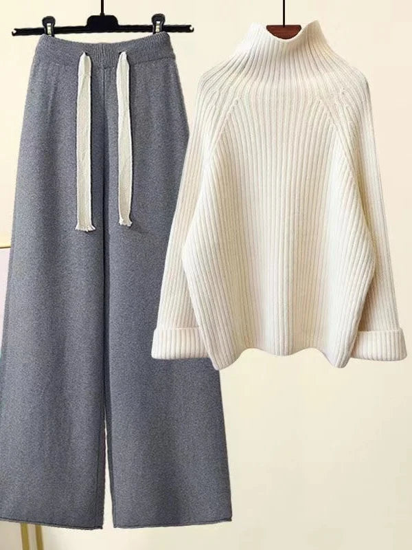 Completo Donna in Maglia Autunno Inverno Morbido