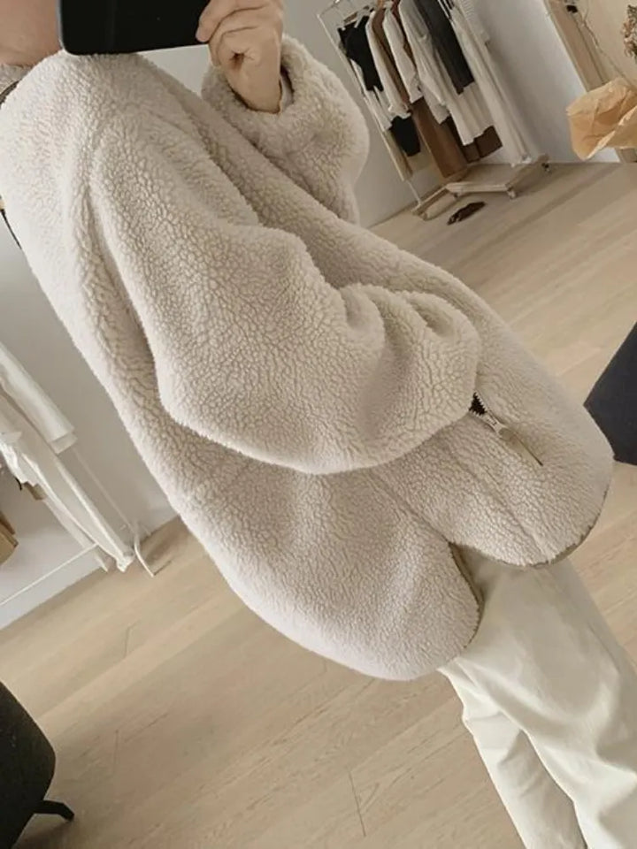 Giacca Donna Teddy Morbida Vestibilità Comoda