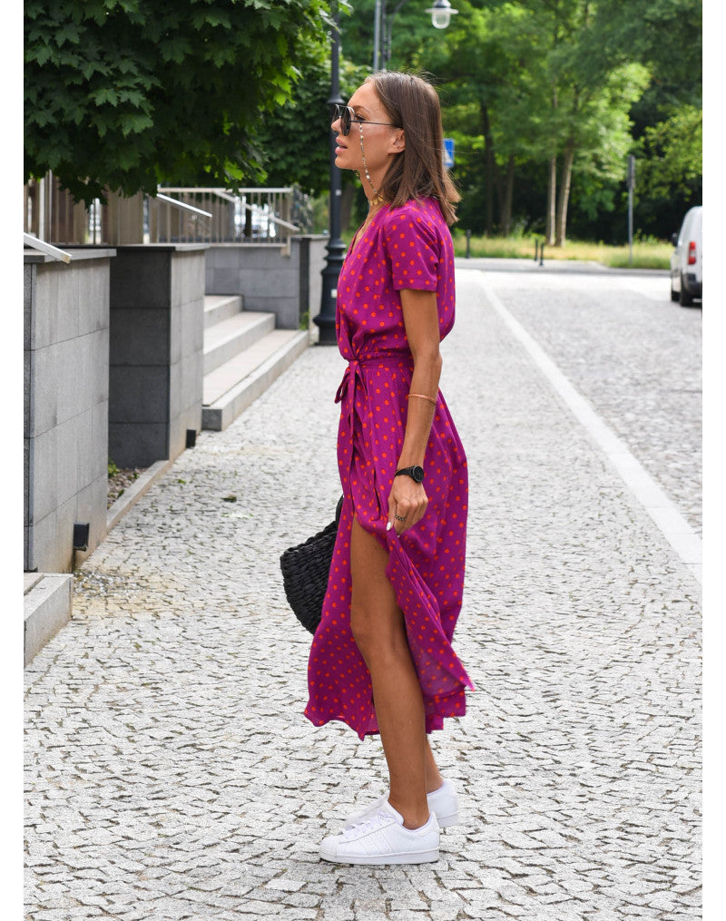 Abito Estivo Donna Maxi Spacco Svasato