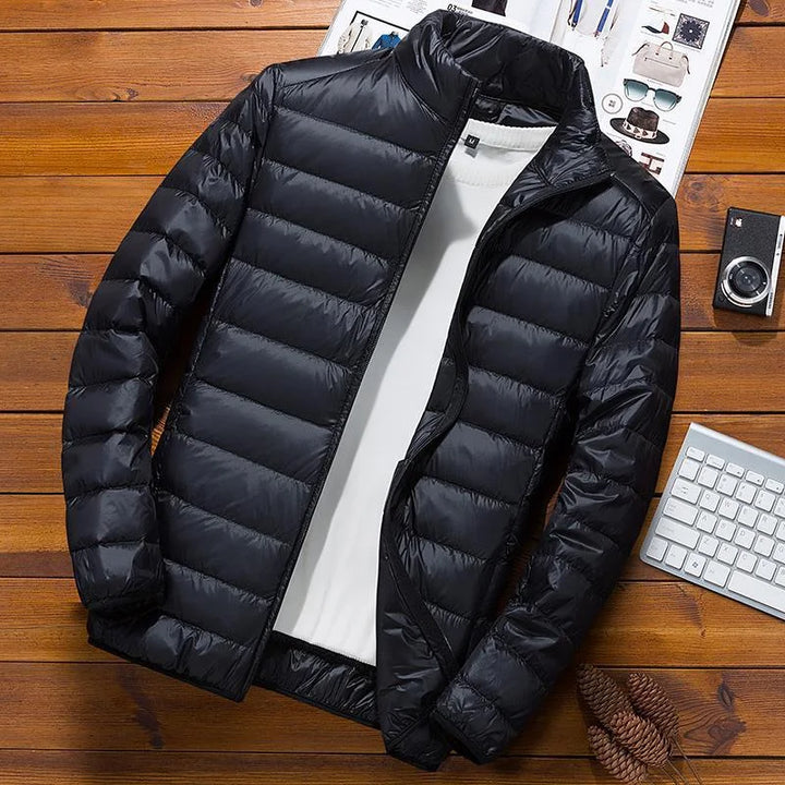 Giacca Uomo Trapuntata Invernale con Cappuccio Regular Fit