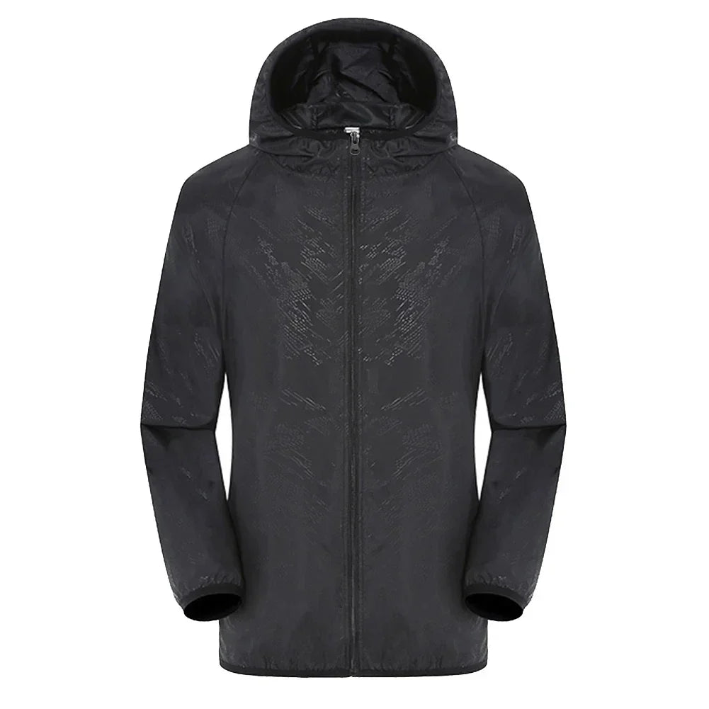 Trench Unisex Impermeabile con Cappuccio Regular Fit