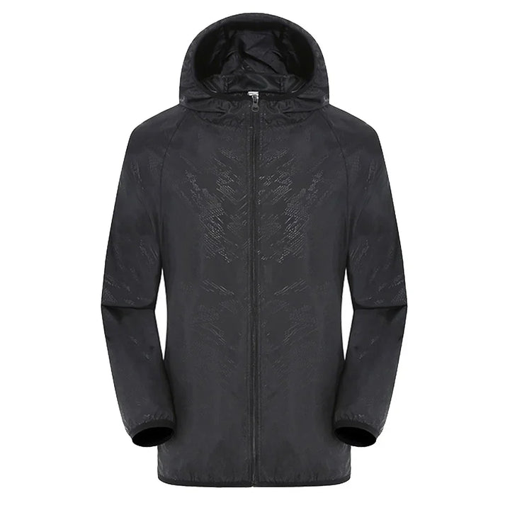 Trench Unisex Impermeabile con Cappuccio Regular Fit