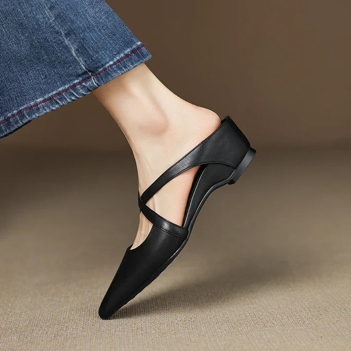 Mules Donna in Vera Pelle Comode Stile Casual