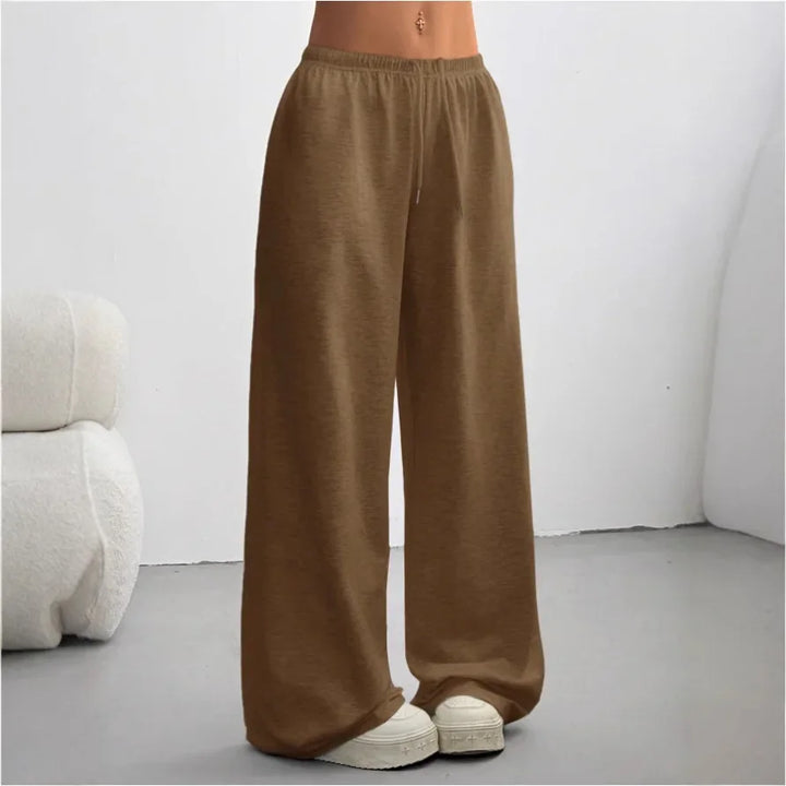 Pantaloni Donna Vestibilità Ampia Tessuto Morbido Casual - Vesarelli