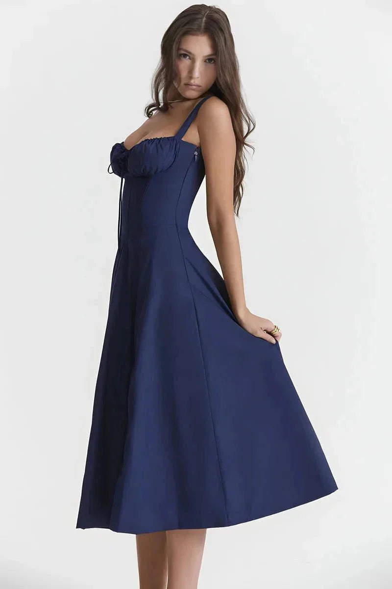 Abito Midi Donna Estivo Svasato Leggero