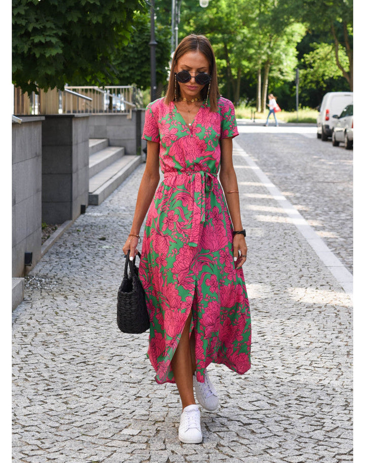 Abito Estivo Donna Maxi Spacco Svasato