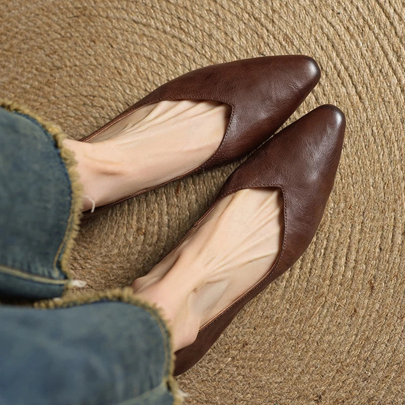 Ballerine Donna in Pelle Vera Eleganti Classiche