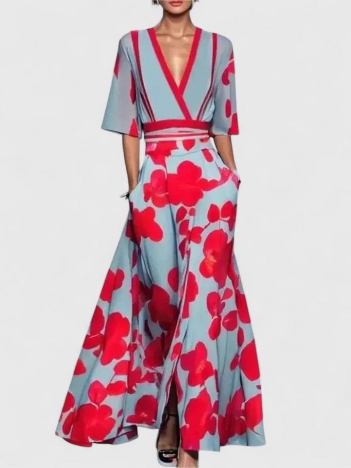 Abito Maxi Donna Linea Fluida Vestibilità Morbida