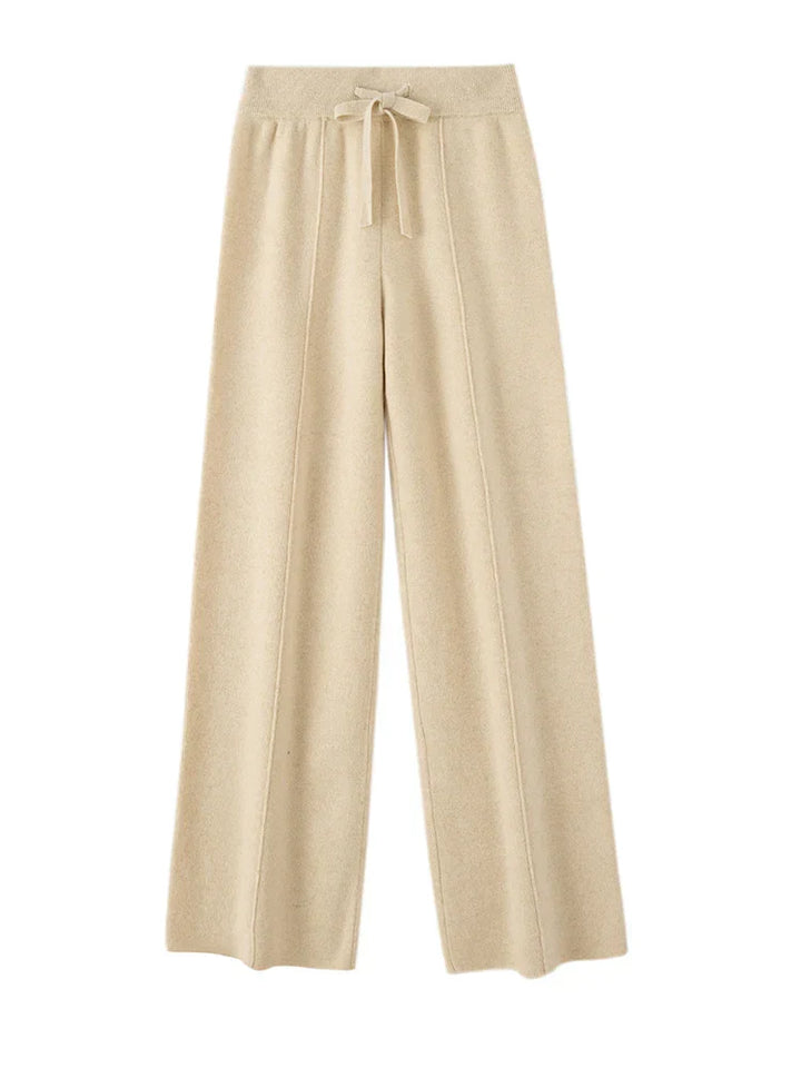 Pantaloni Uomo in Lana Merino Vita Alta Taglio Ampio