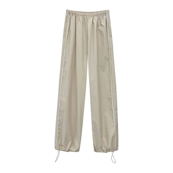 Pantaloni Jogging Donna Cotone Casual Vestibilità Rilassata Baggy
