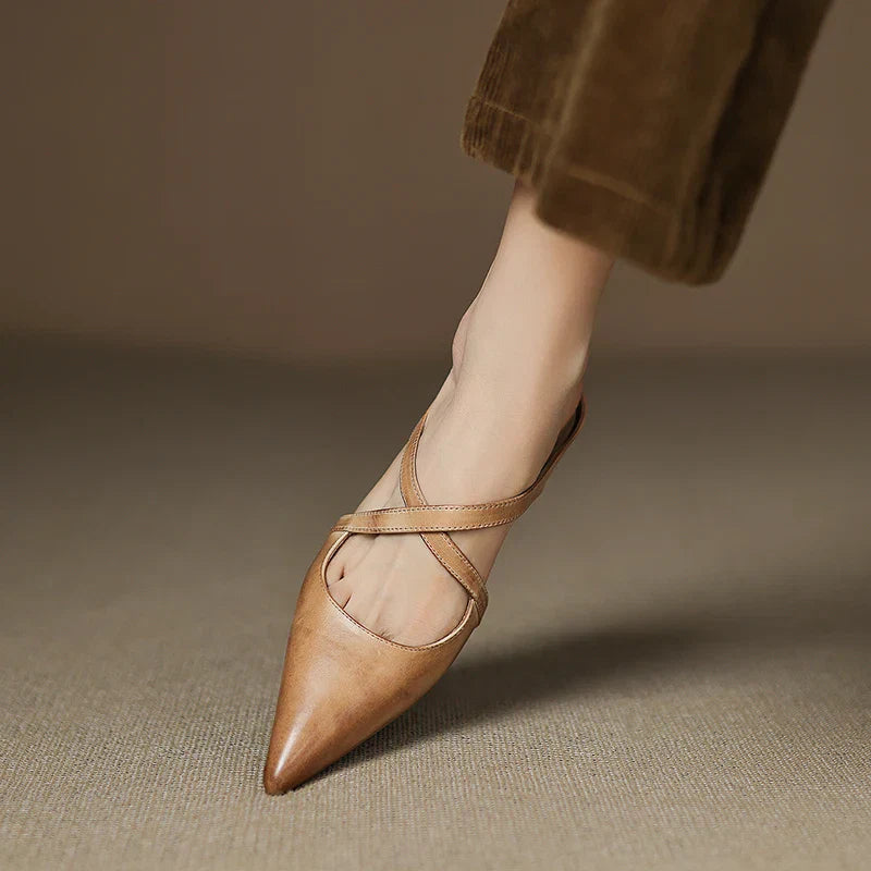 Mules Donna in Vera Pelle Comode Stile Casual