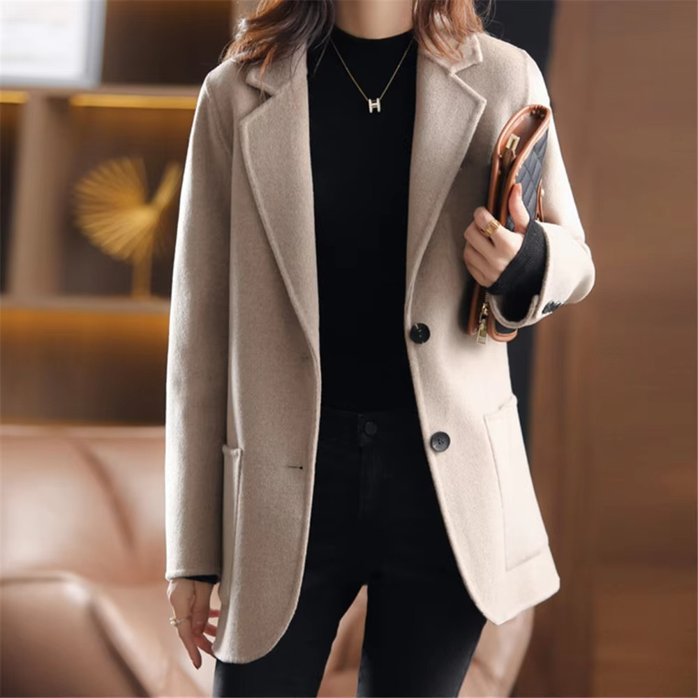Blazer Donna con Bottoni e Tasche Classico