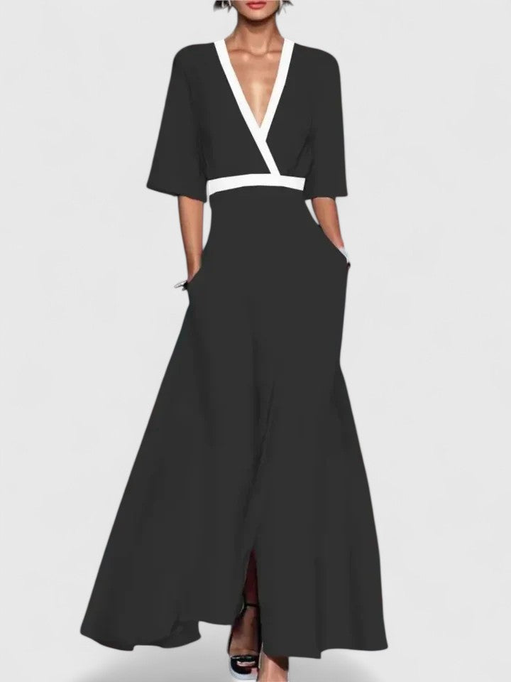 Abito Maxi Donna Linea Fluida Vestibilità Morbida