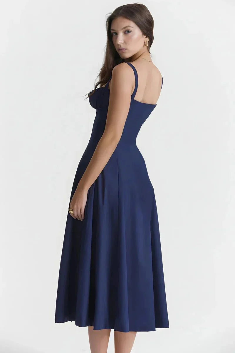 Abito Midi Donna Estivo Svasato Leggero