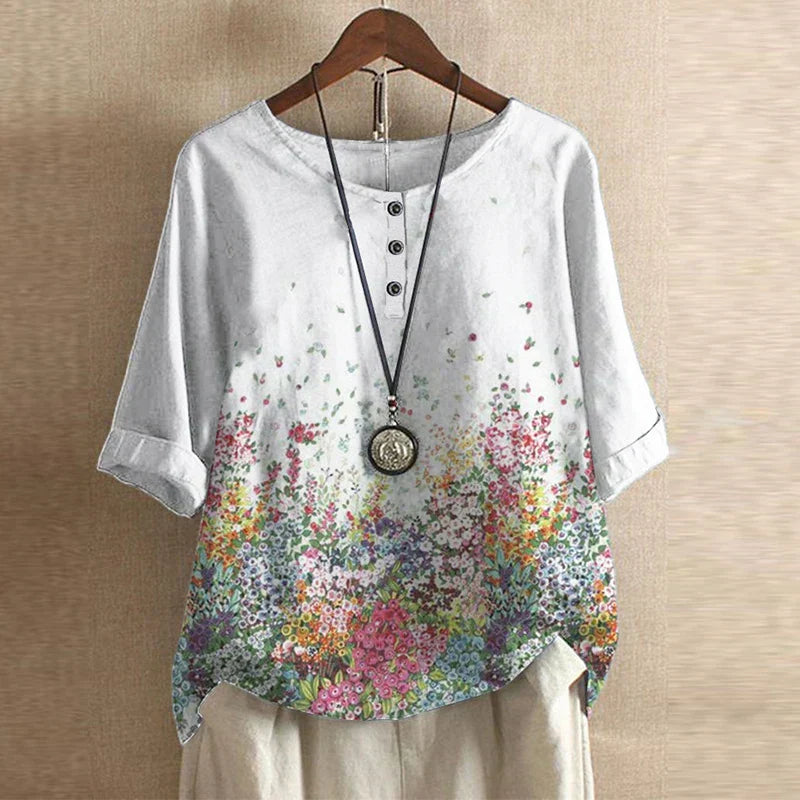 T-shirt Donna Stile Retrò Tessuto Morbido