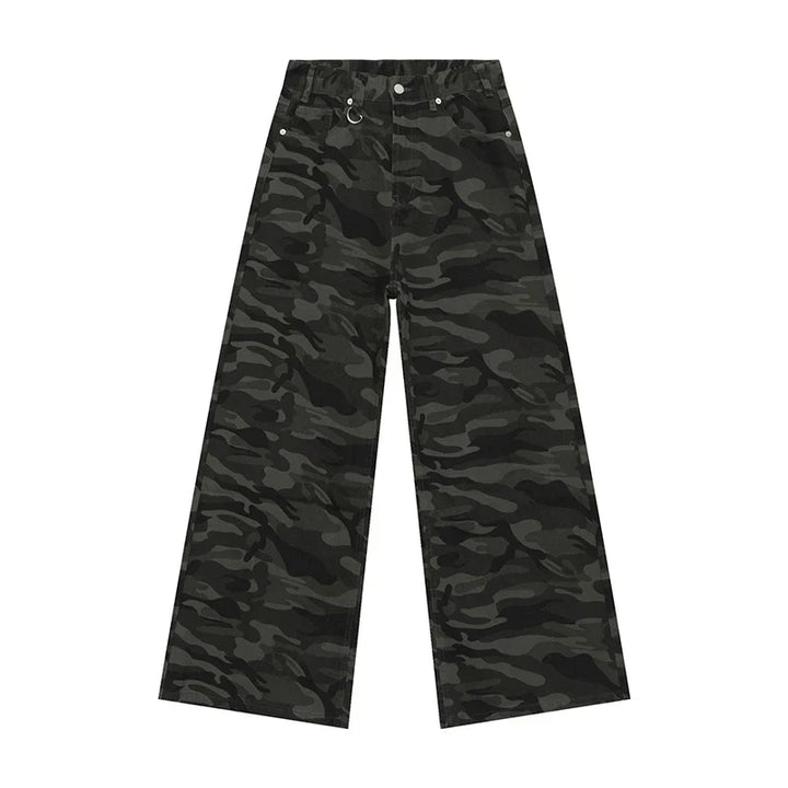 Jeans Uomo Larghi Cotone Stile Streetwear