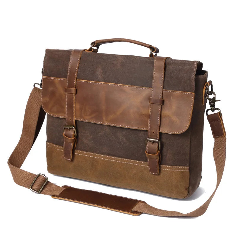 Borsa a Tracolla Uomo Design Vintage Stile da Viaggio - Vesarelli