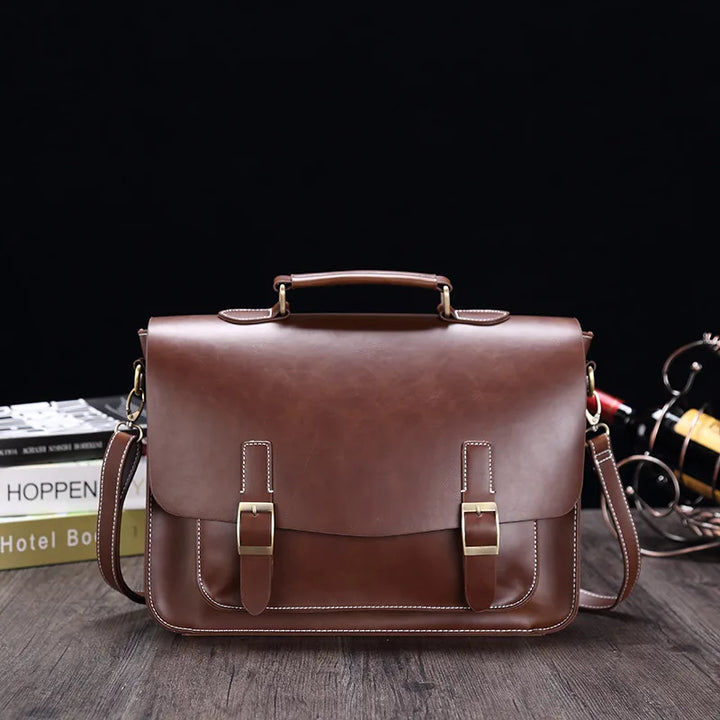 Borsa a Tracolla Donna in Pelle PU Stile Retrò con Valigetta - Vesarelli