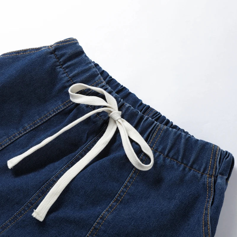 Set Estivo Donna Camicia Cotone Shorts Vita Elastica